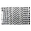 Sienna Extra Large Fabric Upholstered Rug In Black Cream