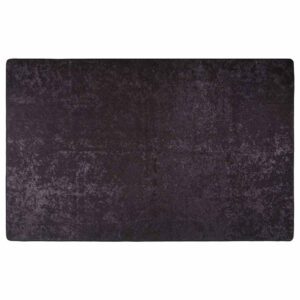 Corwin 150cm Polyester Washable Anti-Slip Rug In Anthracite